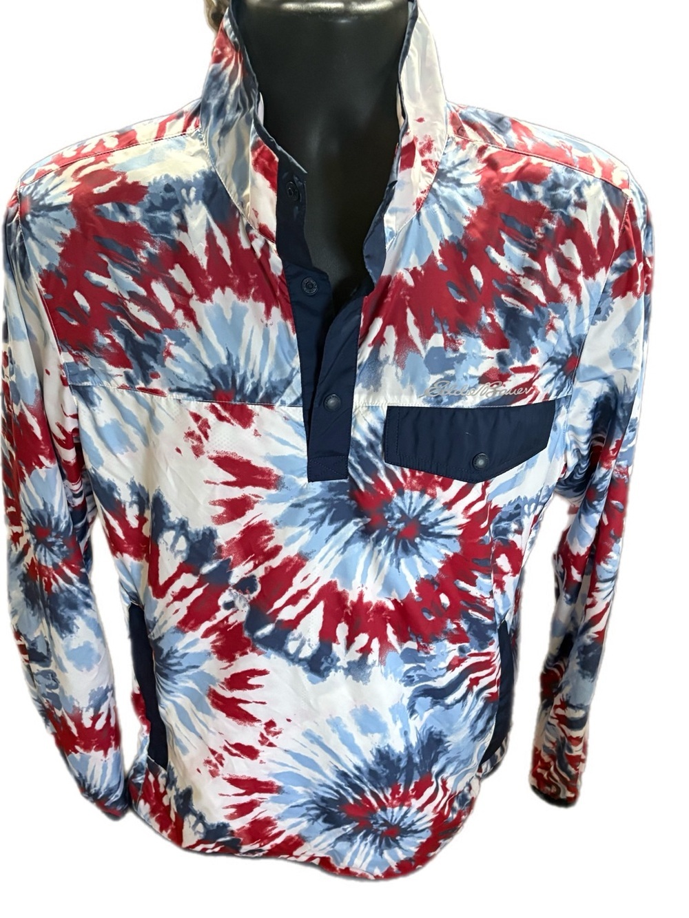 Eddie Bauer Long-Sleeve Tie-Dye Pullover
